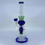 Color Rim Waterpipe With Hive Showerhead Prec - 12 Inch - WPAG147