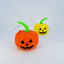 Waterpipe 4 Inch Silicone - Pumpkin Jack O'lantern" Halloween