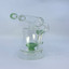 Waterpipe - 8 Inch - Telescope With Showerhead Perc - Green