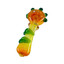 Gold Handpipe With Leaves - 5 Inch - Assorted Designs - HPSI46