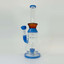 Color Rim Bell Waterpipe With Showerhead Perc - 12 Inch - WPAG161