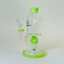 Helios Glass 7 Inch Waterpipe - Straight Tube with Donut Showerhead Perc - WPTG67