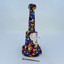 Waterpipe -  8 Inches -  Silicone Bent Neck - With Tattoo Print - Assorted Design