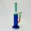 WPAG171 - Waterpipe 11.5 Inches - Straight With UFO Showerhead Perc-BLUE/TEAL GREEN