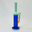 WPAG171 - Waterpipe 11.5 Inches - Straight With UFO Showerhead Perc-BLUE/TEAL GREEN