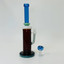 WPAG171 - Waterpipe 11.5 Inches - Straight With UFO Showerhead Perc-Blue/smok