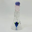 Helios Glass Waterpipe Beaker with Character Showerhead Perc - 7 Inch - WPTG103
