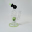 Helios Glass Waterpipe - 7" Inch - Straight With multi Ring and Donut Showerhead Perc 