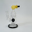 Helios Glass Waterpipe - 7" Inch - Straight With multi Ring and Donut Showerhead Perc 