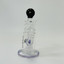 Helios Glass Waterpipe - 7" Inch - Straight With multi Ring and Donut Showerhead Perc 