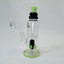 Helios Glass Waterpipe 8" Inch - Straight With Showerhead Perc and Banger