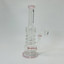 Helios Glass Waterpipe 12" Inch - Multi-rings With Inline Perc (Wpna 912)