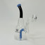 Helios Glass Waterpipe - 8" inch Bent Neck With inline and Banger Perc - Assorted Colors