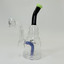 Helios Glass Waterpipe - 8" inch Bent Neck With inline and Banger Perc - Assorted Colors