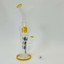Helios Glass Waterpipe 14" inch - Bent Neck With double Perc - Lavender