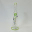 Helios Glass Waterpipe 14" inch - Bent Neck With double Perc - Lavender