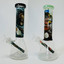 Waterpipe 12" Inch - Beaker With Colored Mouthpiece and Asst Design Tube and Glow in the Dark Base