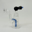 Helios Glass Waterpipe 8" Inch -bell With Inline Perc and Banger