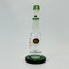 Hipster Glass Recycler Waterpipe with Inverted Shaved Tree Perc - 11 Inch