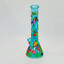14-Inch Ocean 3D Beaker Waterpipe with 8-Arm Tree Perc