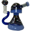 Waterpipe 6-inchs Reversal Art Zig Zag With Inline Perc-Blue