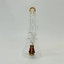 8-inch Waterpipe With Bend Neck & Perc-AMBER