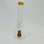 8-inch Waterpipe With Bend Neck & Perc-AMBER