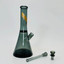 Marley Natural Waterpipe - 12-inchs - Smoked Glass With Gold Stripe Decal