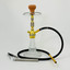 Luxor Shisha Hookah- 1 Hose -17 Inches-Double-Click Vase-smoke Blows Through the Second Adapter (MKA-097)-GOLDEN