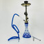 Zebra Hookah - Wildwest - 1 Hose - 22 Inches-Blue