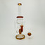 Waterpipe - Heavy Recycler With Hive Showerhead Perc - 13 Inches - (RH-175) -AMBER
