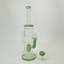 Waterpipe - Heavy Recycler With Hive Showerhead Perc - 13 Inches - (RH-175) -Green