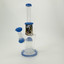 Waterpipe - Wig-wag Deco With 9-arm Tree Perc - 12 Inches  - (RH-176) -Blue