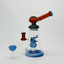 Telescopic Waterpipe - With Elephant Perc - 9 Inches - (RH-180)-Blue