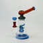 Telescopic Waterpipe - With Elephant Perc - 9 Inches - (RH-180)-Blue