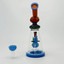 Telescopic Waterpipe - With Elephant Perc - 9 Inches - (RH-180)-Blue
