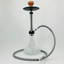 Luxor Shisha Hookah - Smoke Blows Through the Base of Ashtray Plate - 22 Inches - 1 Hose - (MKA-109) -Silver