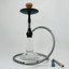 Luxor Shisha Hookah - Double Color With Honeycomb Diffuser in Bottom Pipe - 1 Hose - 22 Inches - (MKA-101)-Silver