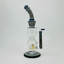 Hipster - Hourglass Waterpipe With Double Matrix PERC - 14 Inches - LF040 Blue