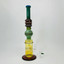 Hipster - 16-inches Waterpipe - Straight Full Color With Honeycomb Perc - LF041-GREEN A