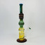 Hipster - 16-inches Waterpipe - Straight Full Color With Honeycomb Perc - LF041-GREEN A