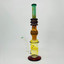 Hipster - 16-inches Waterpipe - Straight Full Color With Honeycomb Perc - LF041-GREEN C