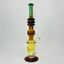Hipster - 16-inches Waterpipe - Straight Full Color With Honeycomb Perc - LF041-GREEN C