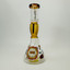 Hipster Waterpipe - 14-Inches - Grenade Beaker - Glow in the Dark (XD-104)-AMBER