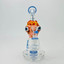 Hipster - Waterpipe With Showerhead Perc - 8 Inches (Tz149)-M.Blue
