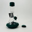 Grav - Deco Beaker Waterpipe With Silicone Accents Clear - 38db.0 -Dark Teal