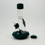 Grav - Deco Beaker Waterpipe With Silicone Accents Clear - 38db.0 -Dark Teal