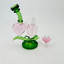  Recycler Waterpipe With Double Heart Love - 8 Inches