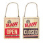 Raw - Open Sign Wood - 12 Inches X 16 Inches