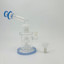 9 Inches - Waterpipe With Bell Showerhead Perc - RH-168-BLUE WHITE